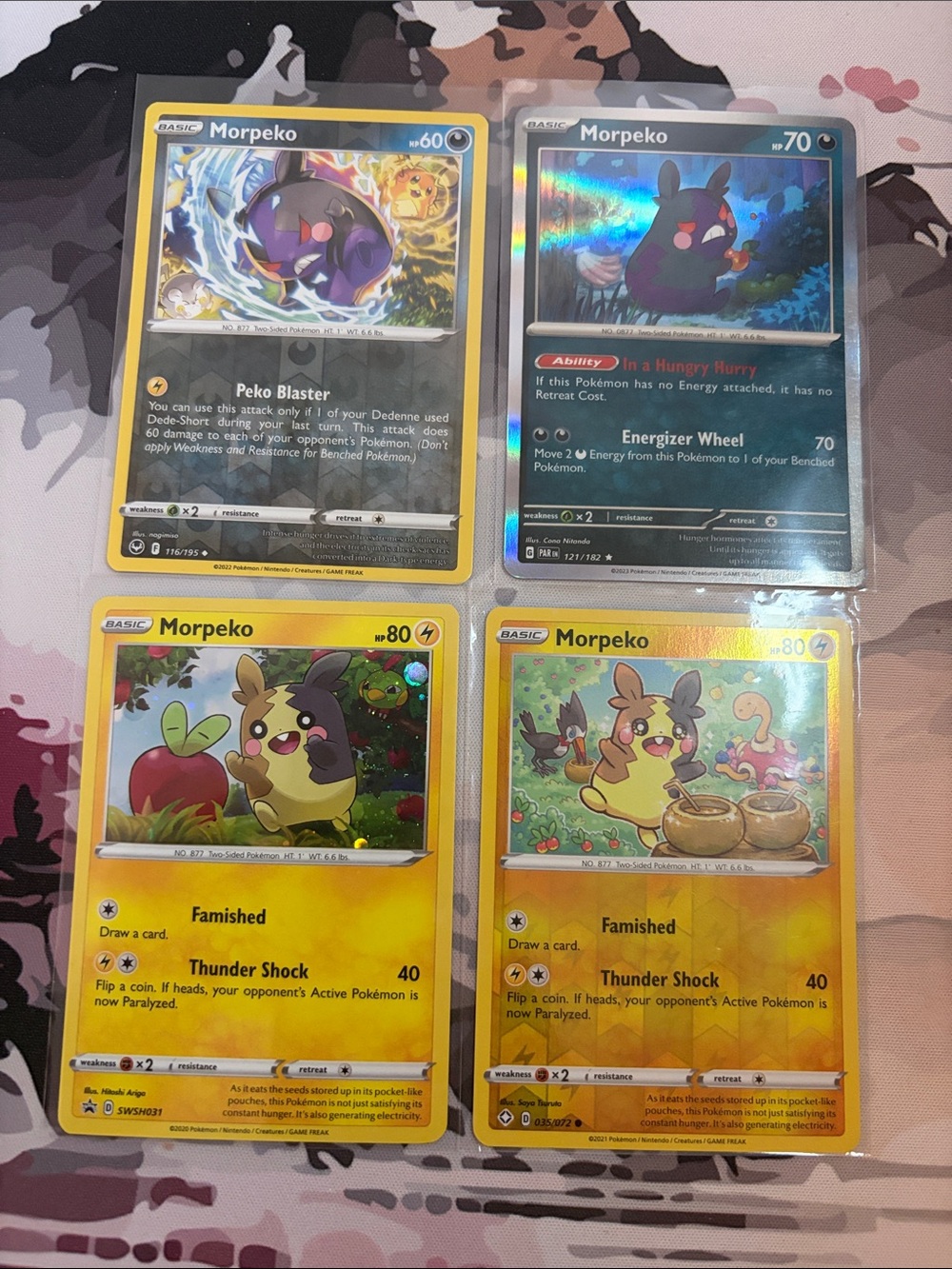 Morpeko Pokémon Character Card Lot Reverse Holo | 4 Cards ✨5/$25✨